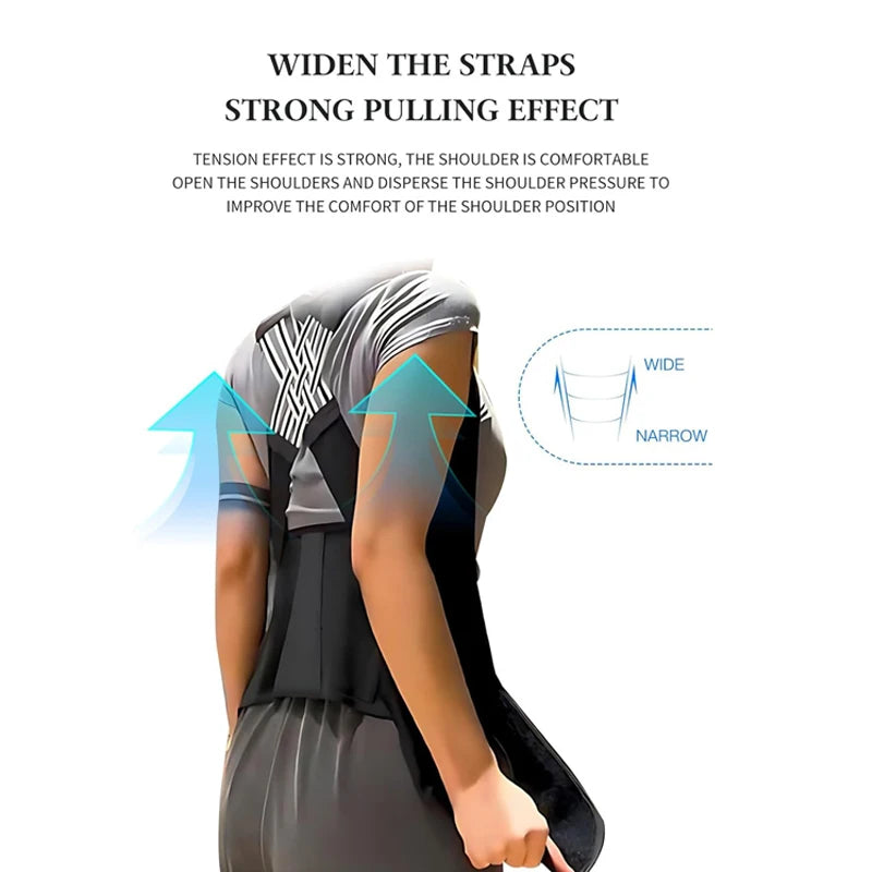 Adjustable Breathable Posture Corrector for Back and Shoulder Support