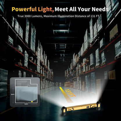 Rechargeable Magnetic COB Work Light – 360° Rotating LED Inspection Lamp