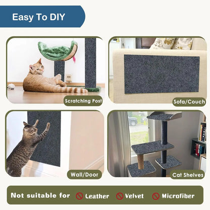 Self-Adhesive Cat Scratch Protector – Trimmable Furniture Shield