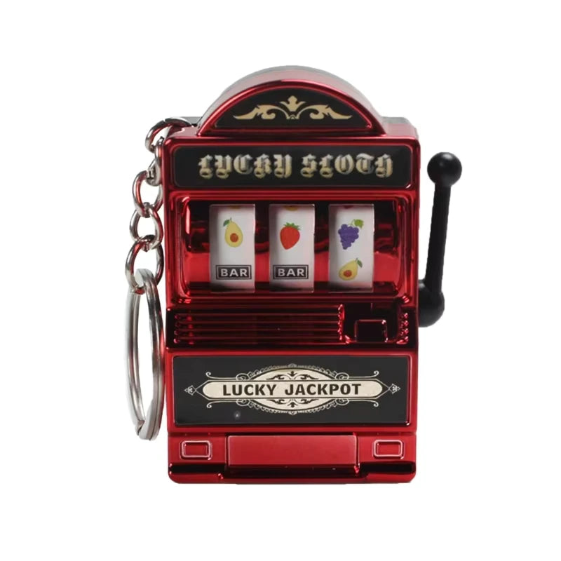 Mini Slot Machine Keychain – Lucky Charm and Fun Casino Pendant