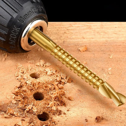 6-Piece Titanium-Coated HSS4241 Drill Bit Set – 3–8mm