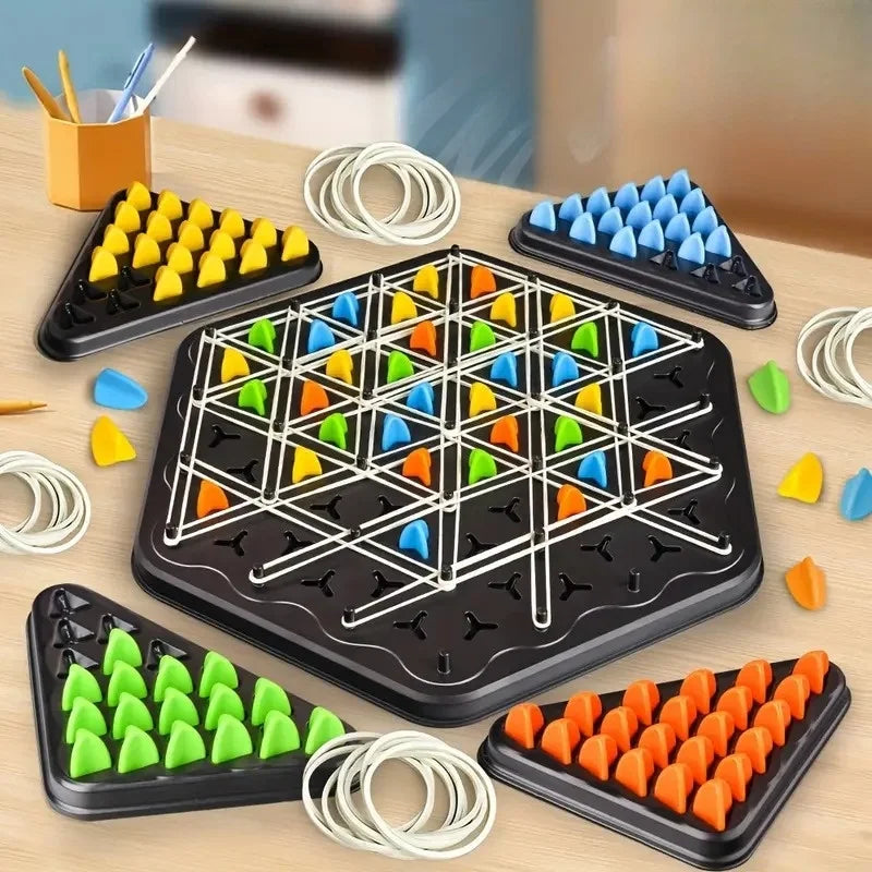 Triangle Strategy Board Game – Multiplayer Logic & Thinking Challenge