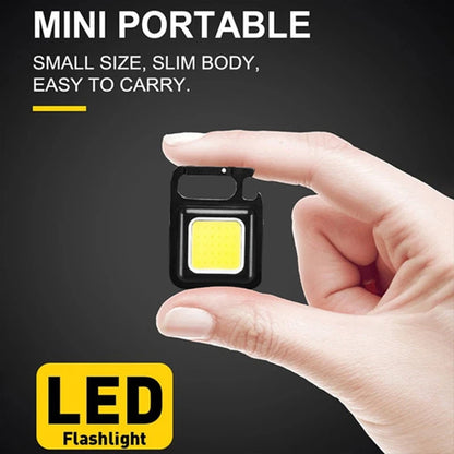 USB Rechargeable Mini LED Flashlight - Portable Keychain Lantern