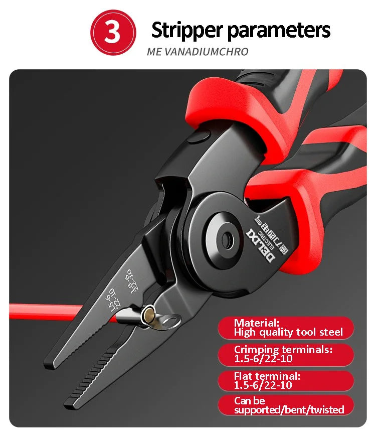 5-in-1 Multifunctional Pliers Set with Interchangeable Heads