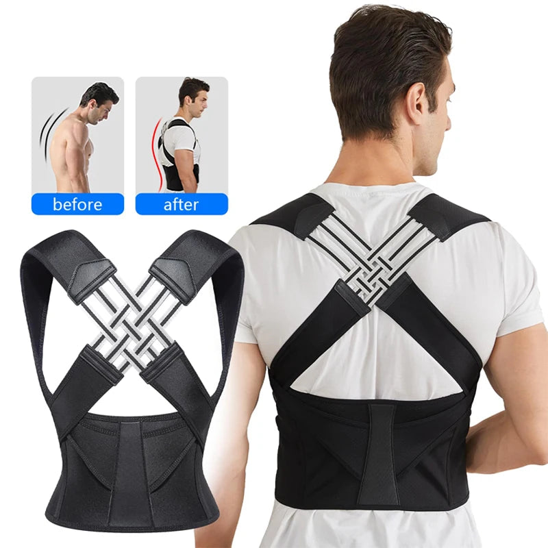 Adjustable Breathable Posture Corrector for Back and Shoulder Support