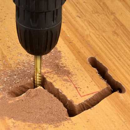 6-Piece Titanium-Coated HSS4241 Drill Bit Set – 3–8mm