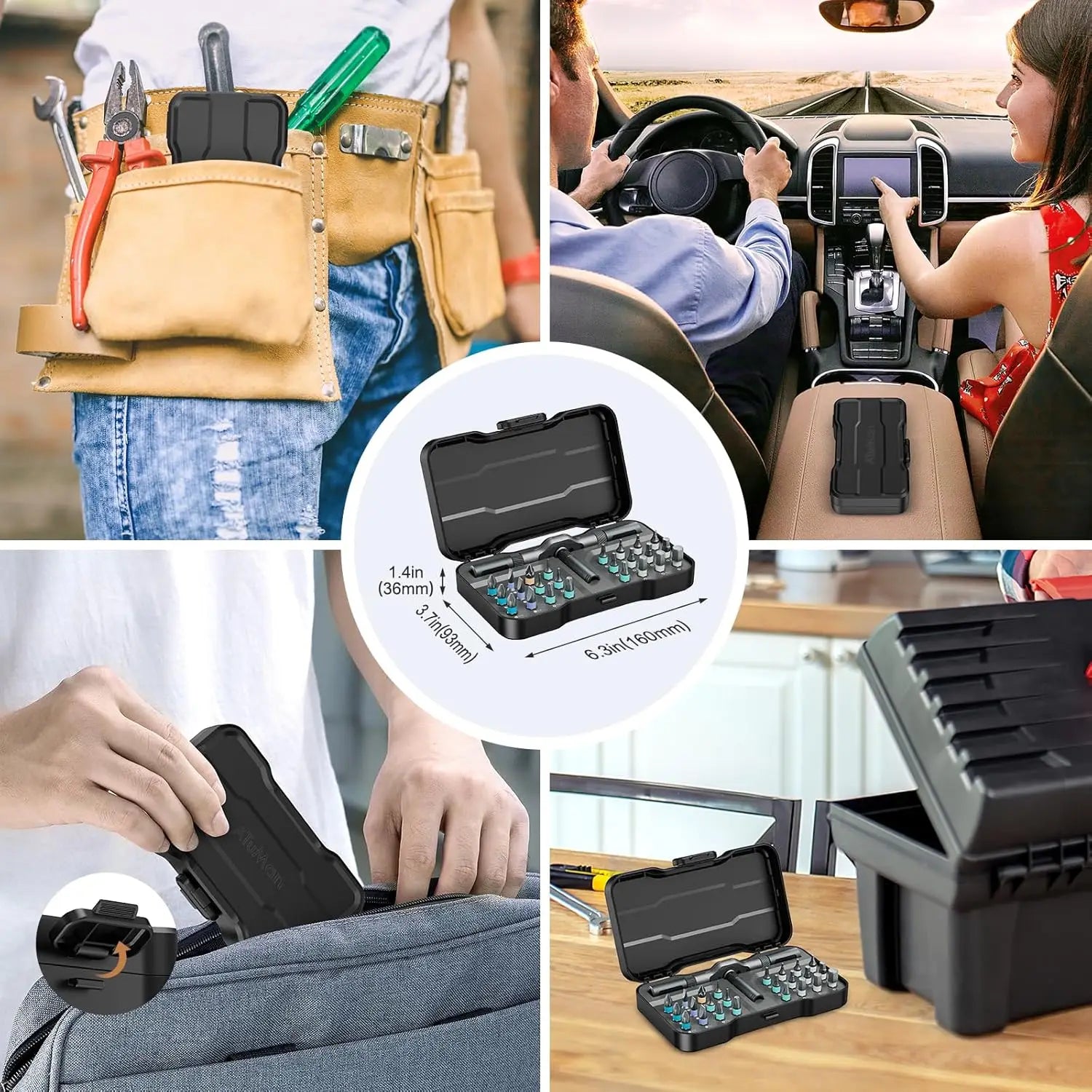 All-in-One Repair Tool — 24-in-1 Ratcheting Screwdriver Set