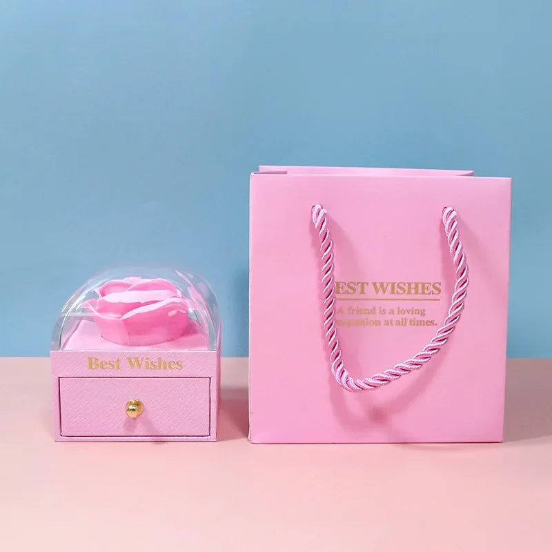 Eternal Rose Jewelry Gift Box with Drawer