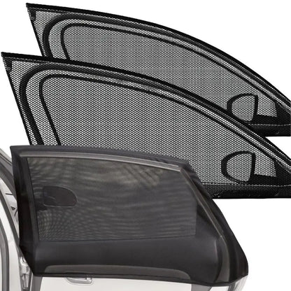 Universal Car Window Sunshade Mesh Curtains – UV Protection & Privacy