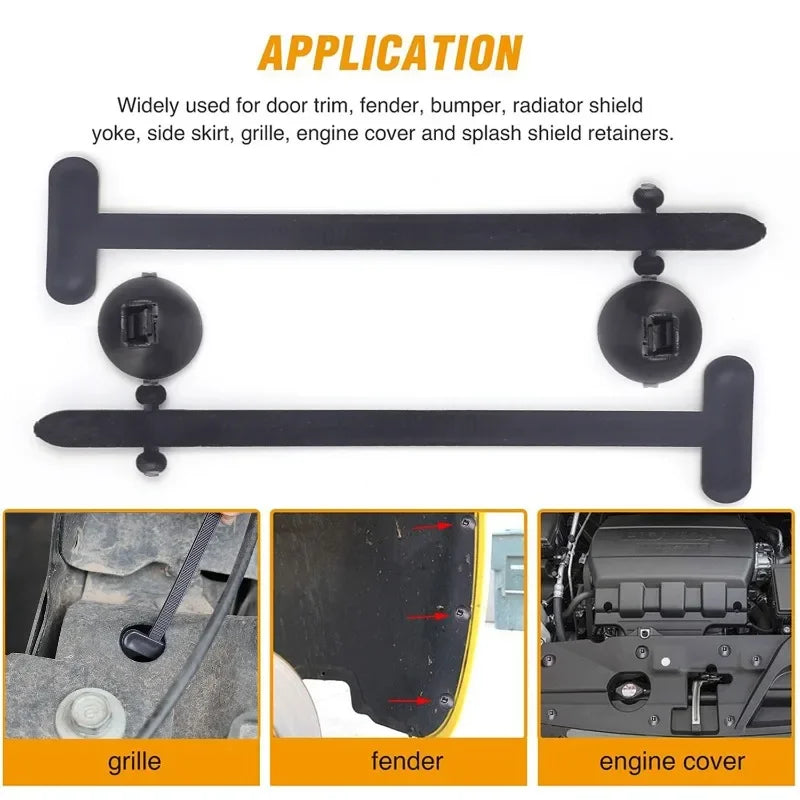 Universal Automotive Fastening Clips – Self-Locking Nylon Repair Clips