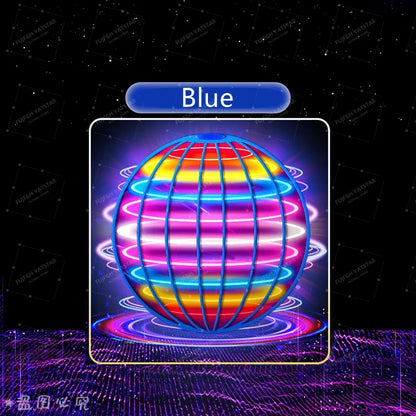 LED Hand-Controlled Flying Spinner Ball – 360° Hover & Boomerang Toy