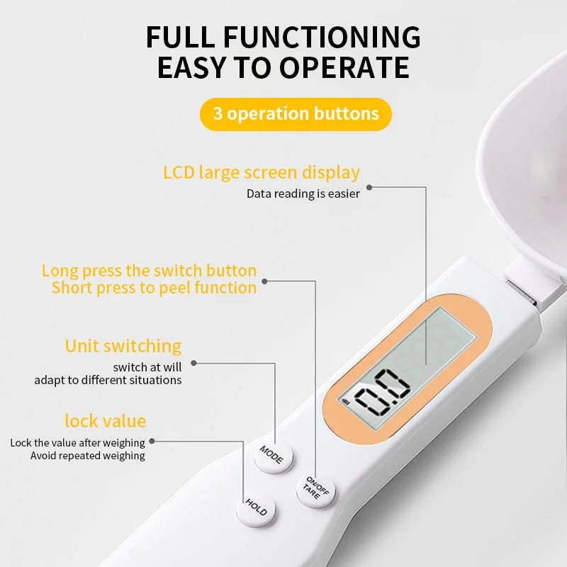 Digital Kitchen Spoon Scale - Precision 500g/0.1g