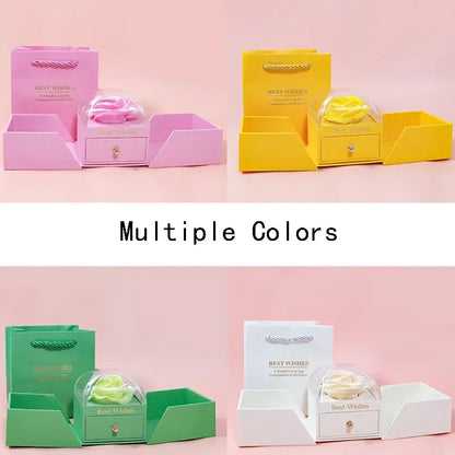 Eternal Rose Jewelry Gift Box with Drawer