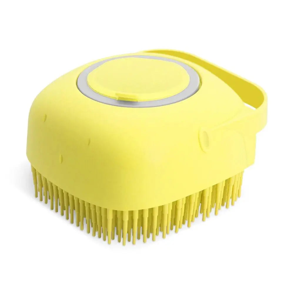 2-in-1 Silicone Pet Shampoo Brush & Grooming Scrubber