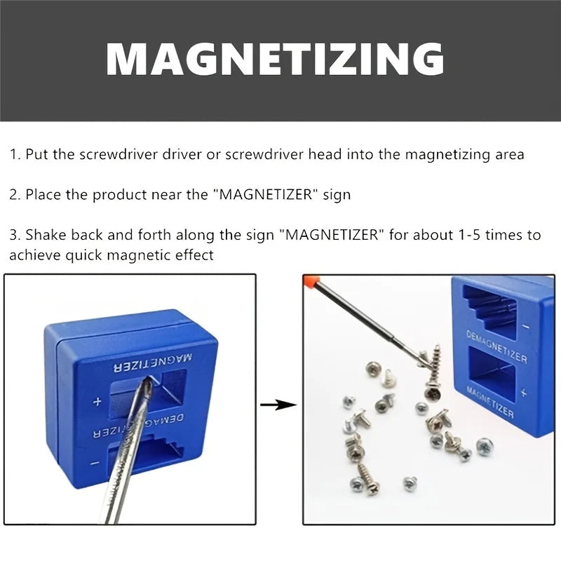 Magnetic Tool Enhancer: 2-in-1 Magnetizer and Demagnetizer