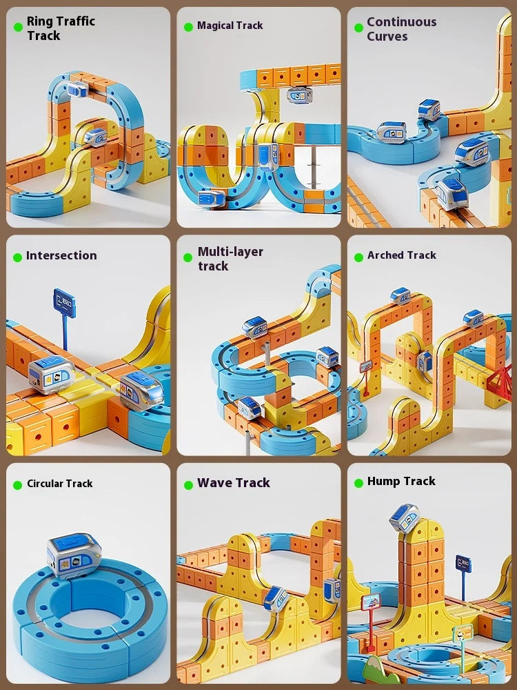 Anti-Gravity Magnetic Train Set – 3D Motorized STEM Track for Kids