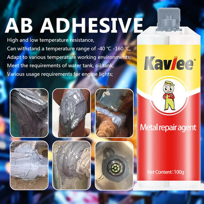 Heavy-Duty Metal Repair Adhesive – Quick-Drying, Heat & Corrosion Resistant Sealant