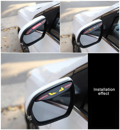 2PCS Universal Rearview Mirror Rain Shield - Waterproof & Anti-Fog Protector