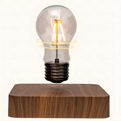 Magnetic Levitating LED Lamp with Wooden Base