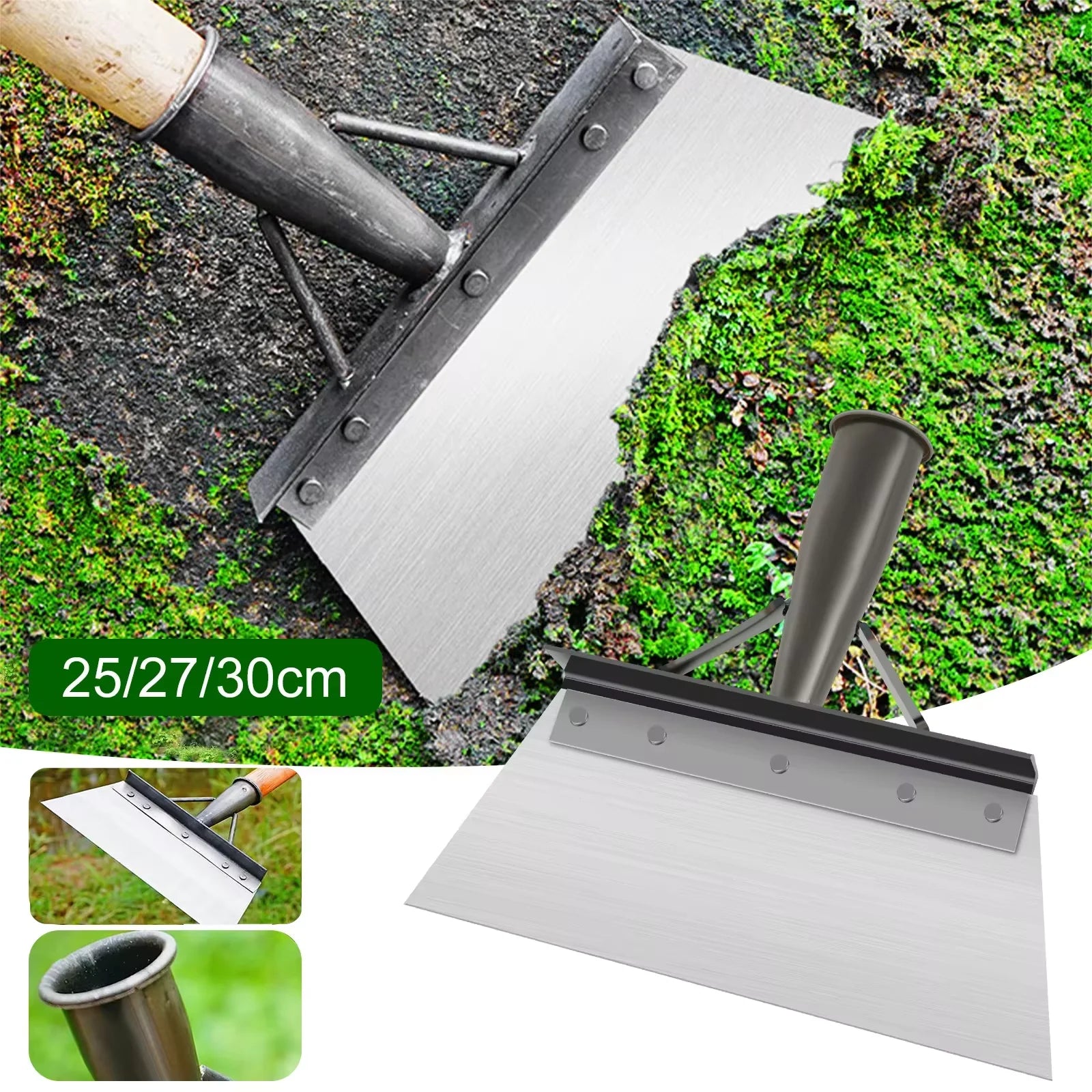 Heavy-Duty Multi-Purpose Garden & Cleaning Shovel – Manganese Steel Blade