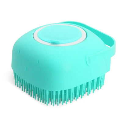 2-in-1 Silicone Pet Shampoo Brush & Grooming Scrubber