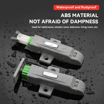 5-Pack Push-to-Open Cabinet Latches – Adjustable Hidden Door Catch
