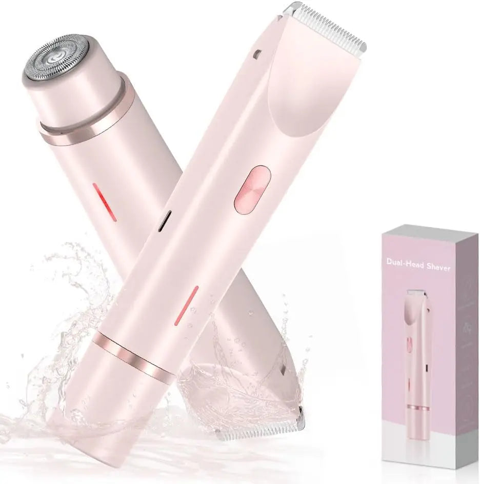 Waterproof Dual-Head Bikini Trimmer for Women – Wet & Dry Use