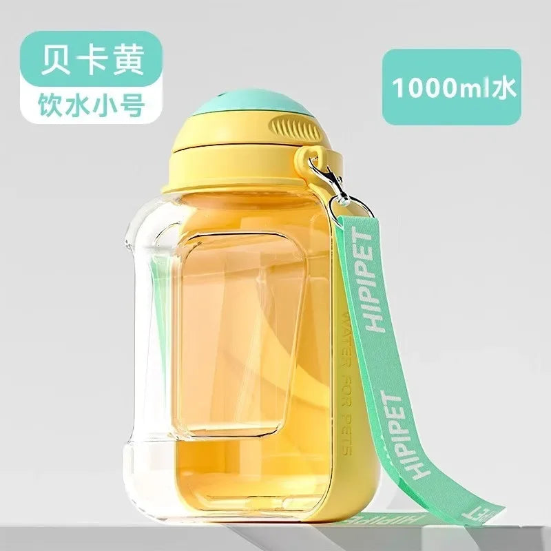 2-in-1 Portable Dog Water and Food Dispenser Bottle