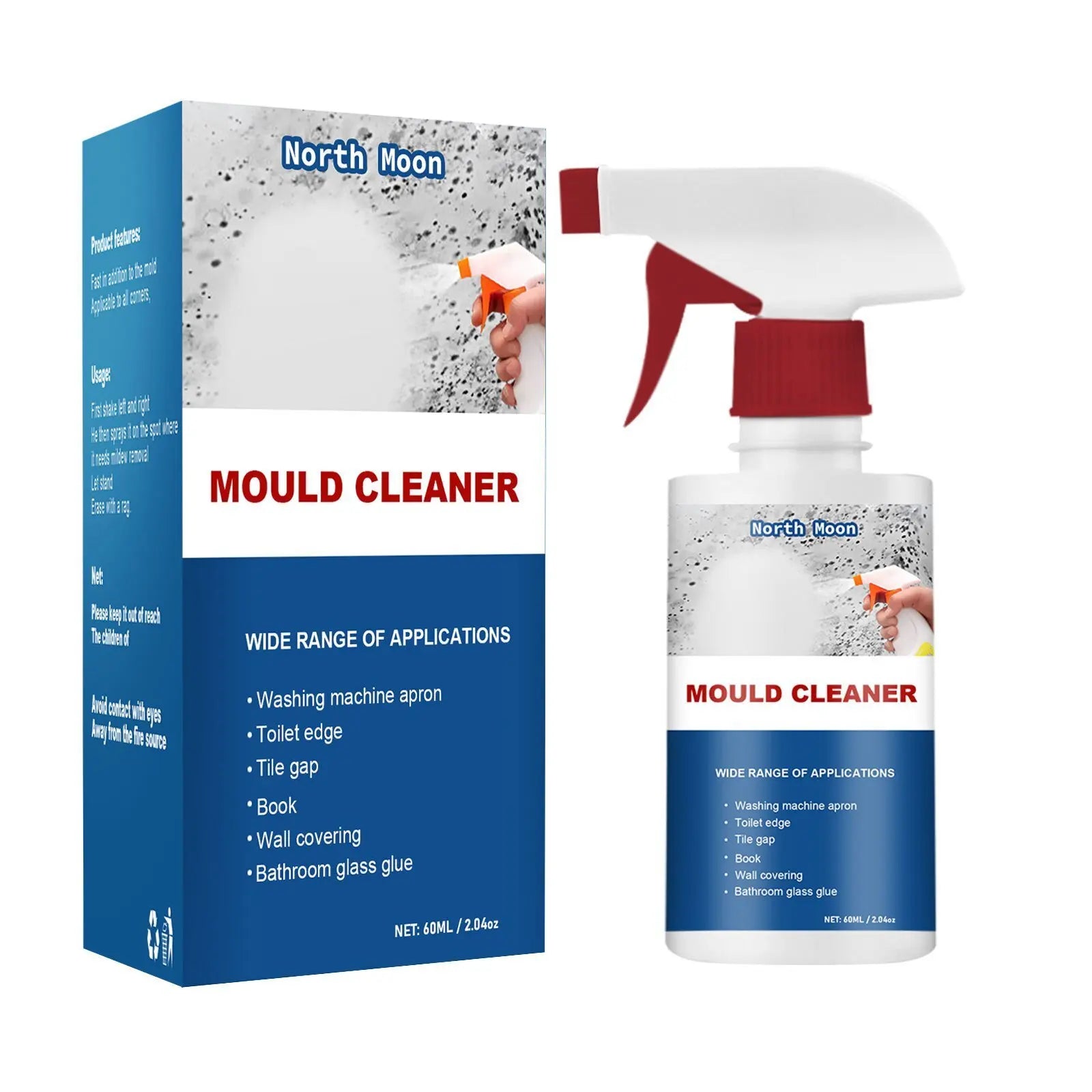 Instant Mildew & Stain Remover Spray – Powerful Home Cleaning Solution