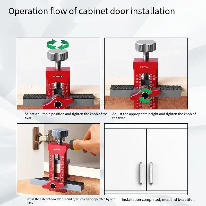 Adjustable Aluminum Alloy Cabinet Door Installation Jig