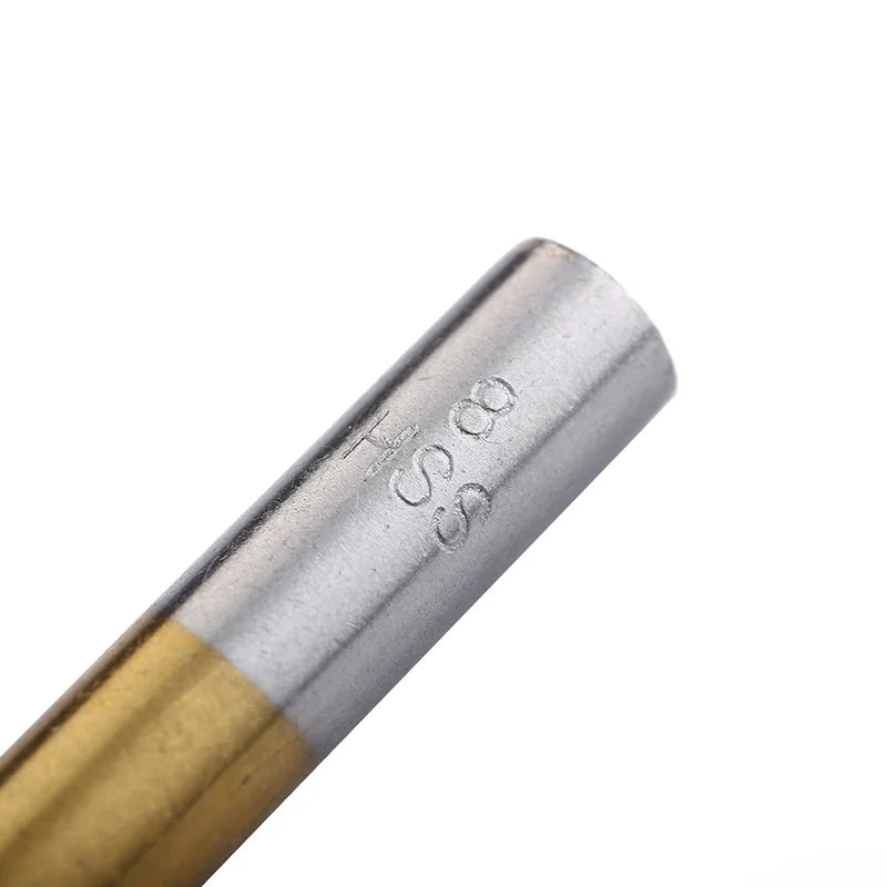6-Piece Titanium-Coated HSS4241 Drill Bit Set – 3–8mm