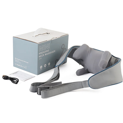 Wireless Neck and Back Massager with Heat and Kneading Technology