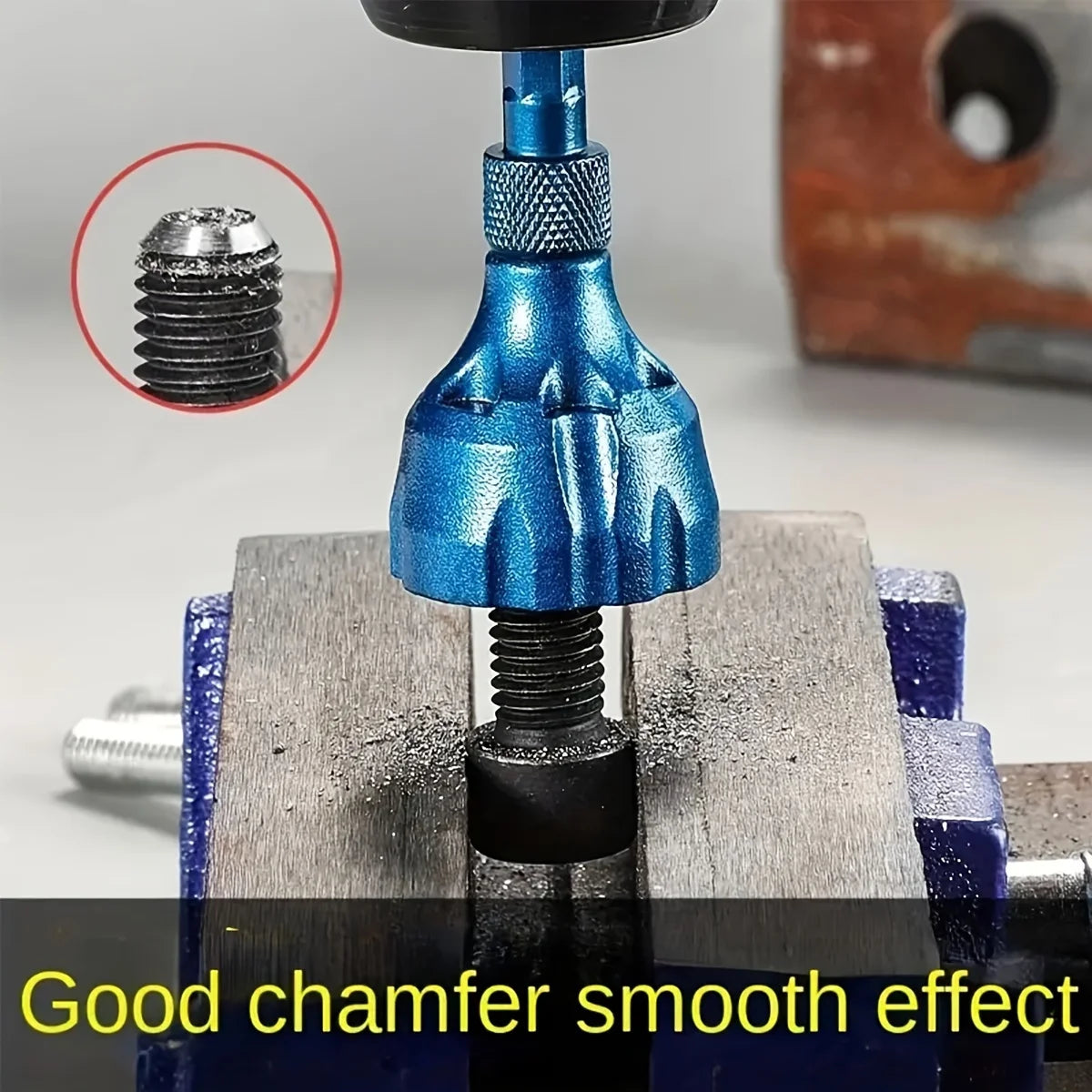 Precision Deburring Chamfer Tool – Quick Burr Remover for Bolts & Screws