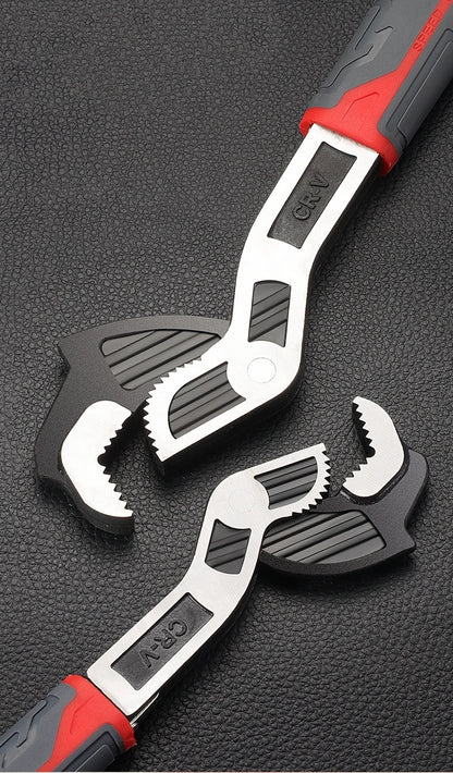 Self-Locking Adjustable Plumber Wrench – CR-V Steel (6 / 8 / 10 / 12 inch)