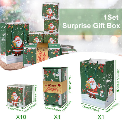Christmas Gift Box DIY Folding Surprise Gift Box Money Pop Up Merry Christmas Surprise Gift Box Christmas New Year Gift