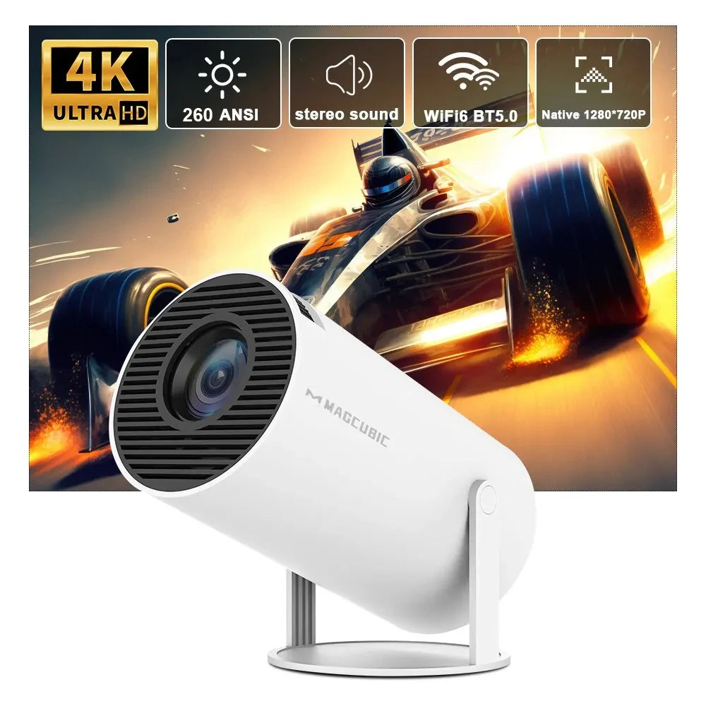 HY300 Pro 4K Android 11 Projector with Dual WiFi6 & Bluetooth