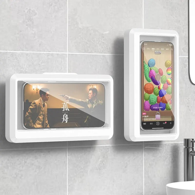 Waterproof Wall-Mounted Phone Holder with Touch Screen