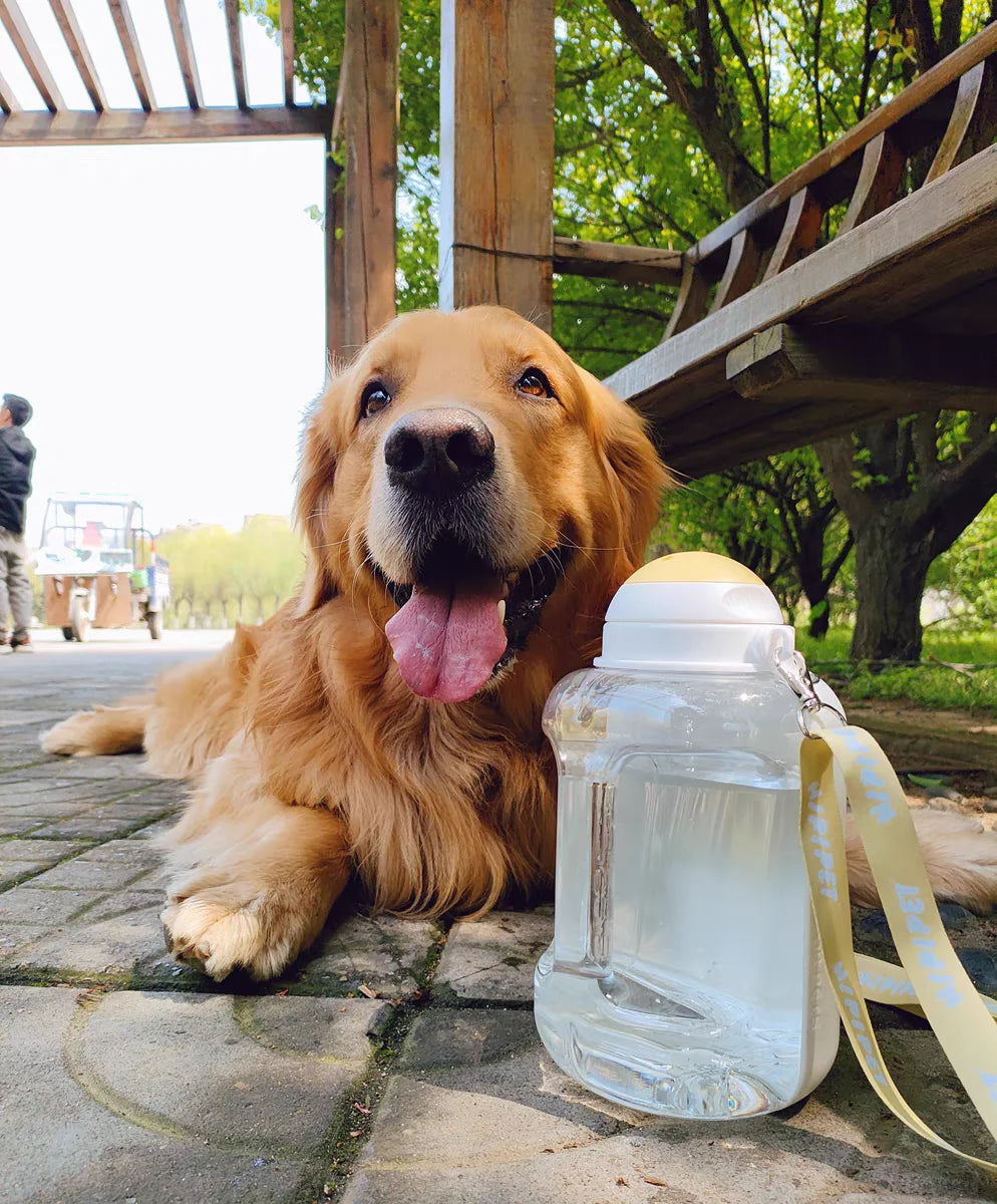 2-in-1 Portable Dog Water and Food Dispenser Bottle