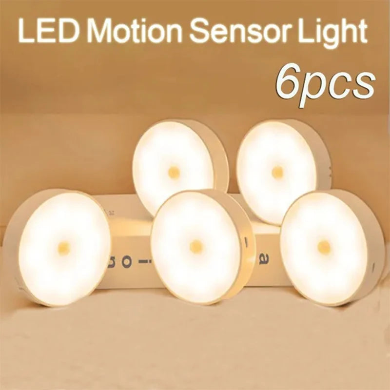 Motion-Sensing LED Night Light with Magnetic Base