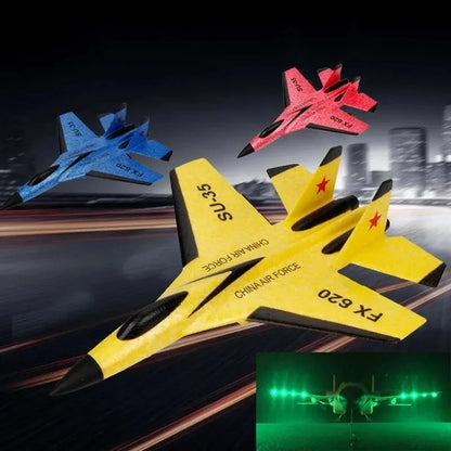 SU-35 RC Model Fighter Jet with LED Lights