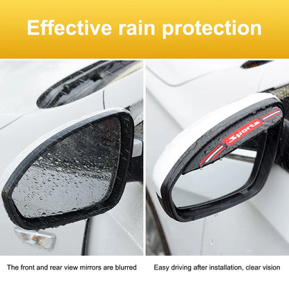 2PCS Universal Rearview Mirror Rain Shield - Waterproof & Anti-Fog Protector