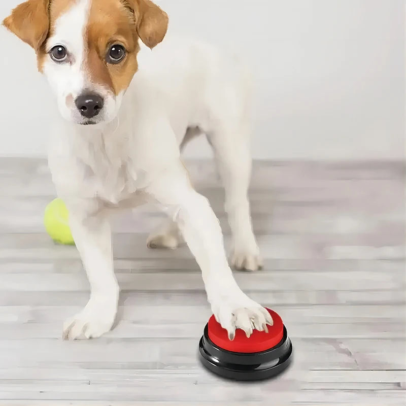 Interactive Recordable Dog Training Buttons – Portable & Fun Pet Toy