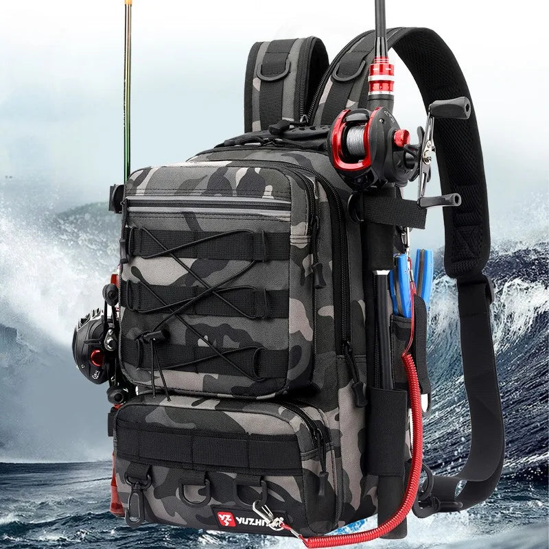 Multi Usage Fish Backpack Camouflage Multi-functional Fishing Backpack – Prime Shop Deals