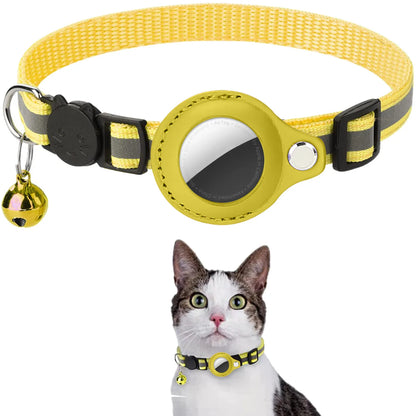 Never Lose Your Cat Again — AirTag Collar with Safety Buckle
