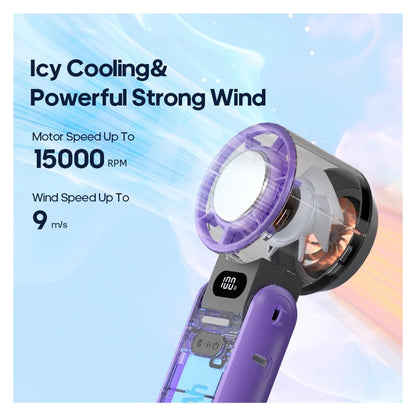 Portable Turbo Cooling Fan – 3600mAh Rechargeable