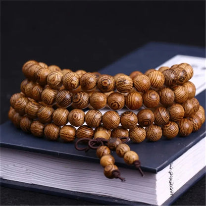 Natural Sandalwood 108 Bead Meditation Bracelet