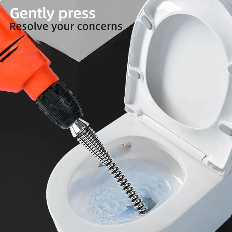Heavy-Duty Drain Cleaning Spring – Manual Pipe Unclogging Tool (1M to 5M)