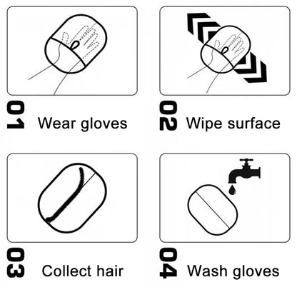 Reusable Pet Hair Removal Glove – For Clothes, Furniture & More