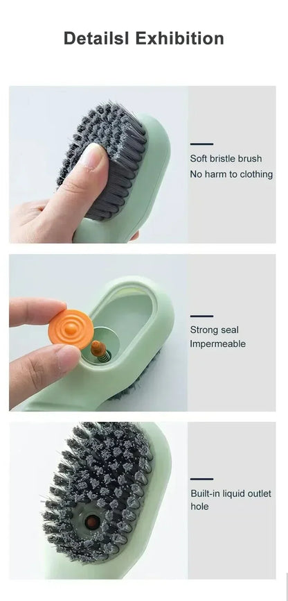 Multifunctional Soap-Dispensing Cleaning Brush