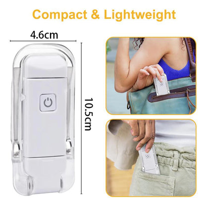 Ultra-Compact USB Rechargeable Book Light with Adjustable Brightness